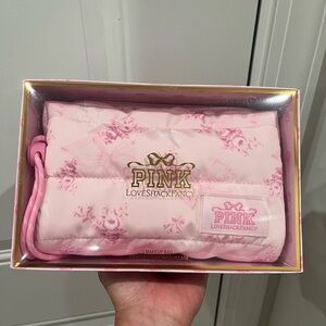 NIB VS Victoria’s Secret Pink x LoveShackFancy Cosmetics Bag Pink Floral